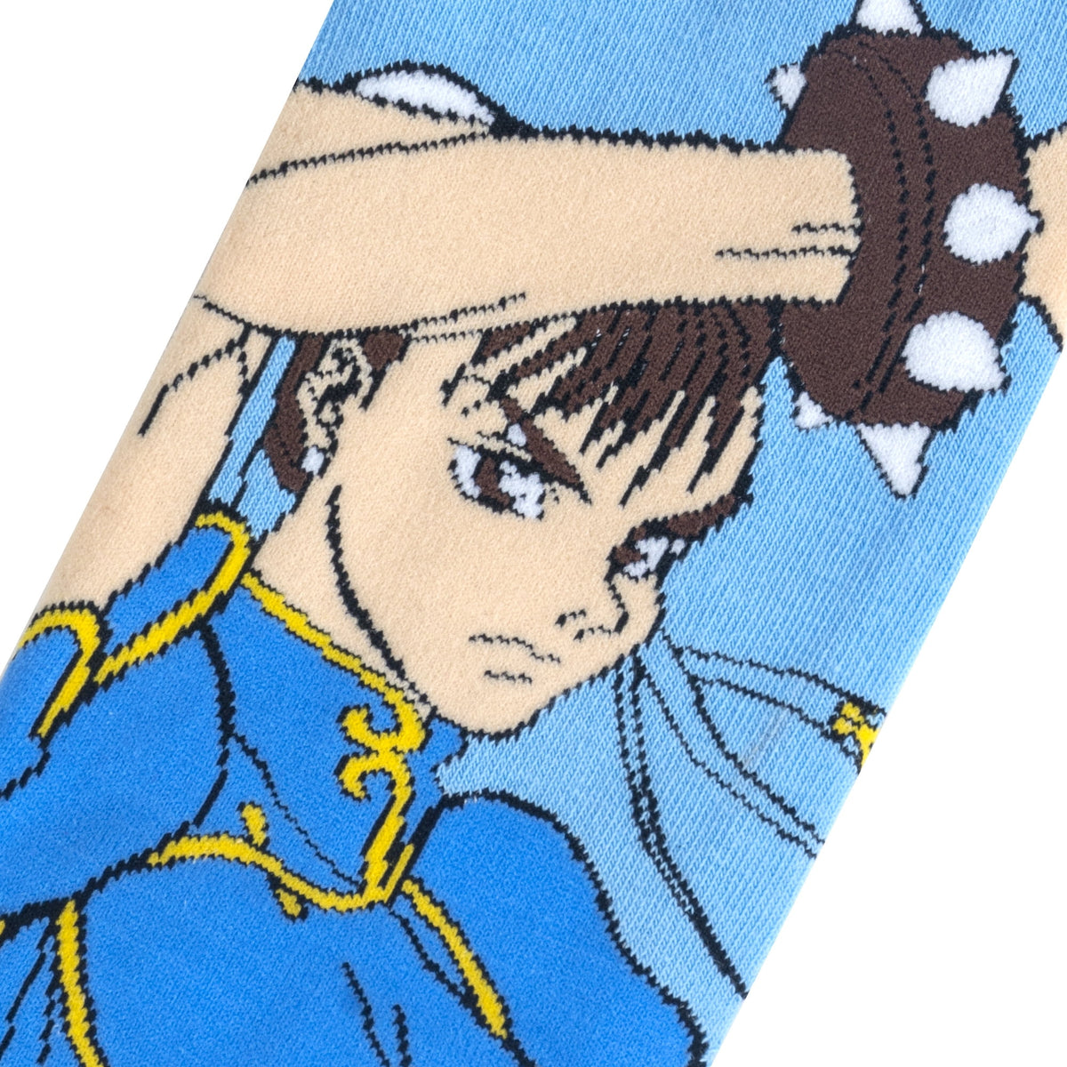 Men's Odd Sox Chun Li Blue Crew Socks - OSFM