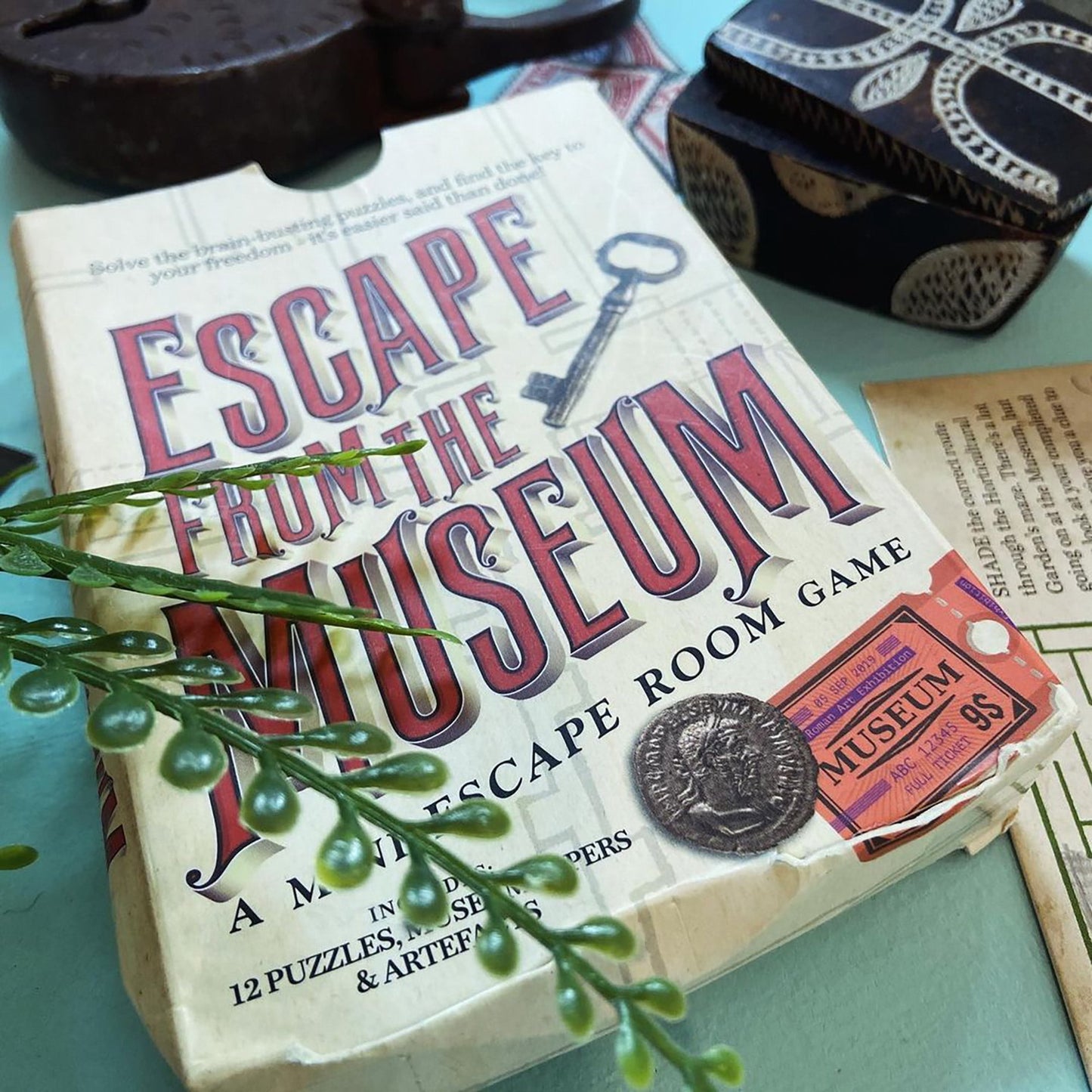 Professor Puzzle: Escape From The Museum - A Mini Escape Room Game, 12 Brain-Busting Puzzles To Solve, Collaborative Party Game, Ages 12+, 1+ Players