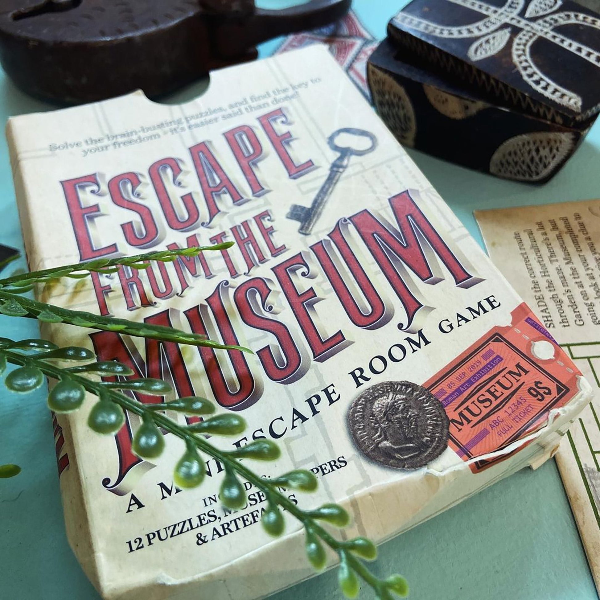Professor Puzzle: Escape From The Museum - A Mini Escape Room Game, 12 Brain-Busting Puzzles To Solve, Collaborative Party Game, Ages 12+, 1+ Players
