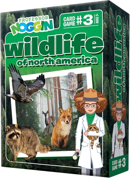 Explore North American Wildlife with Professor Noggin's Card Game - Fun and Educational!