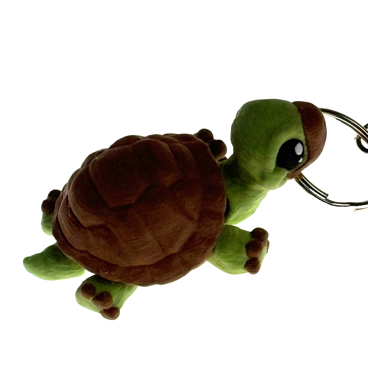 Turtle Tortoise Keychain Clip Figure Articulated 3D Printed US Fidget Gift