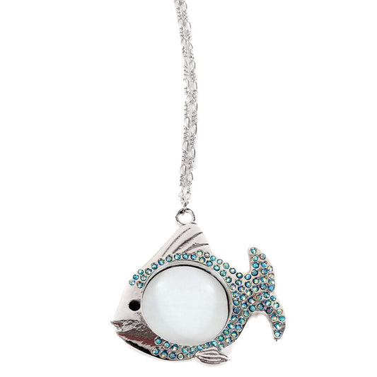 Fish Magnifying Pendant Necklace 20209A