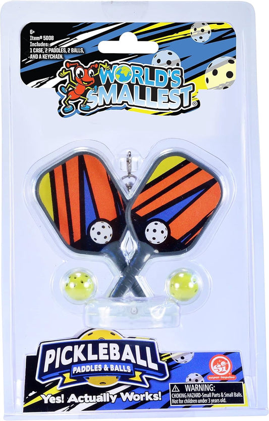 World's Tiniest Tiny Pickleball Set Multicolored 5 pc