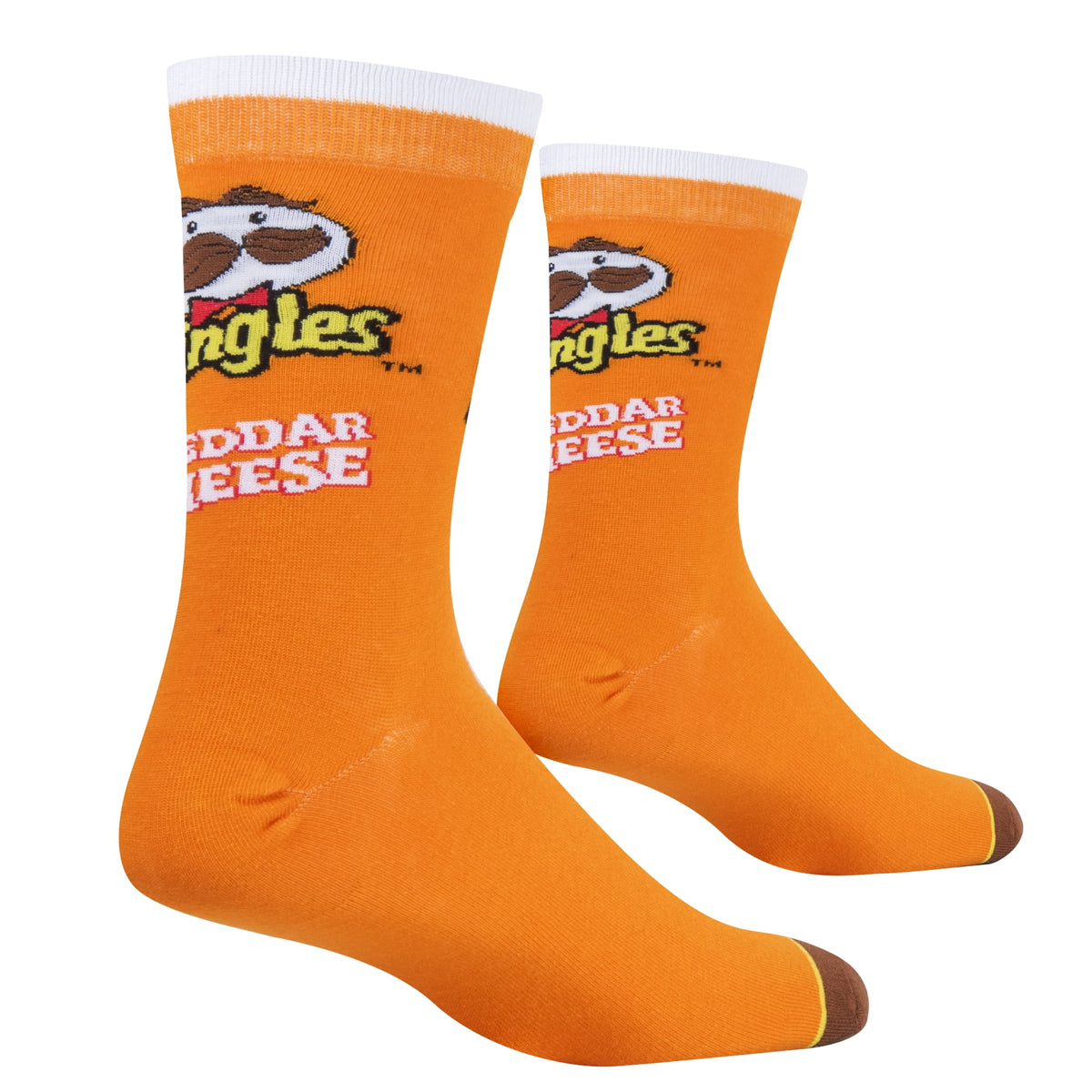 Cool Socks, Pringles Cheddar Cheese Chips, Mens Womens Crew, Funny  Print, Large