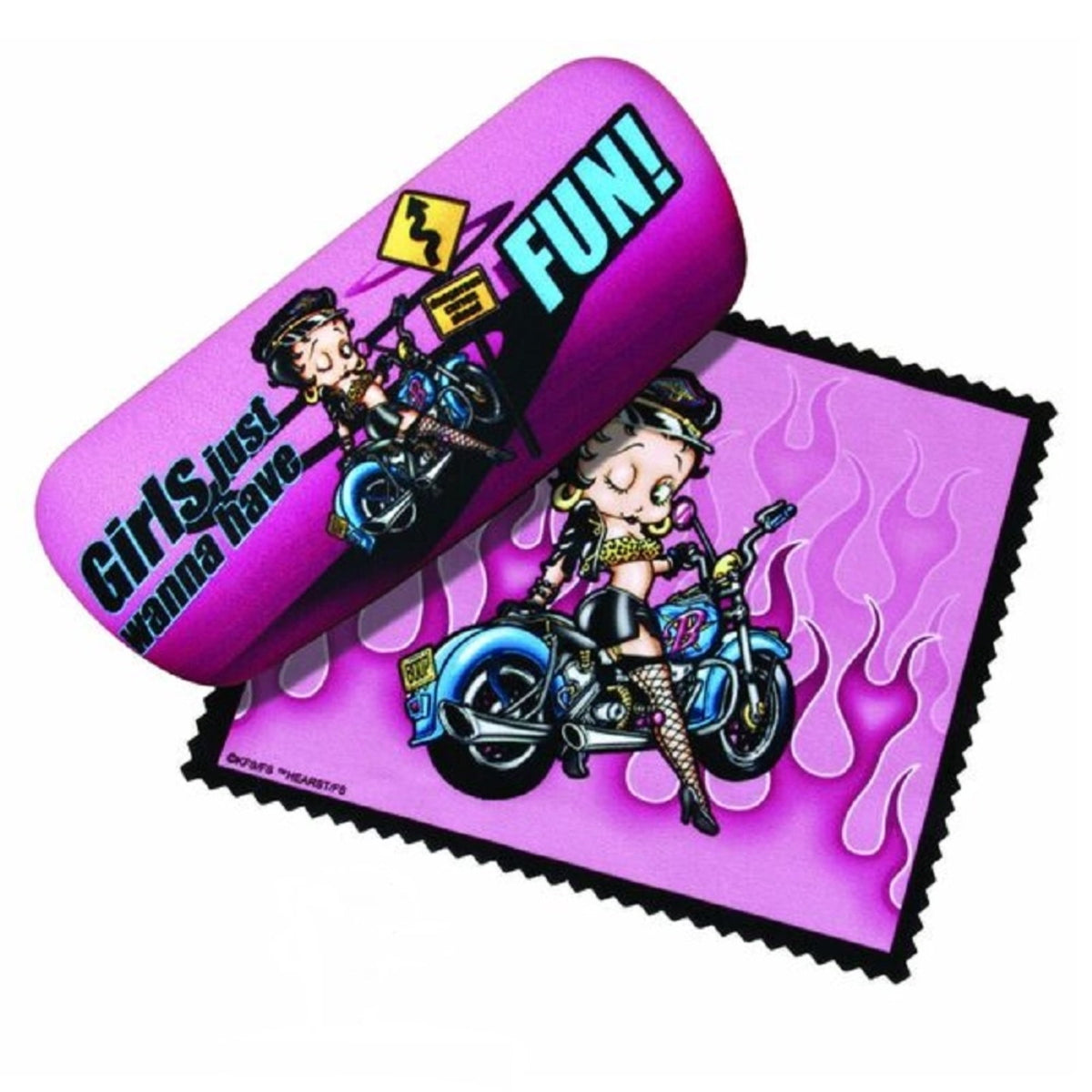 Betty Boop Biker Eyeglass Case and Cleaner