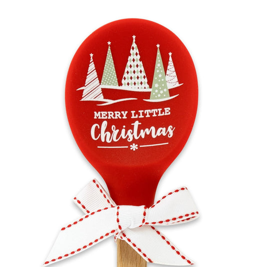 Silicone Spoon-Merry Little Christmas (12")