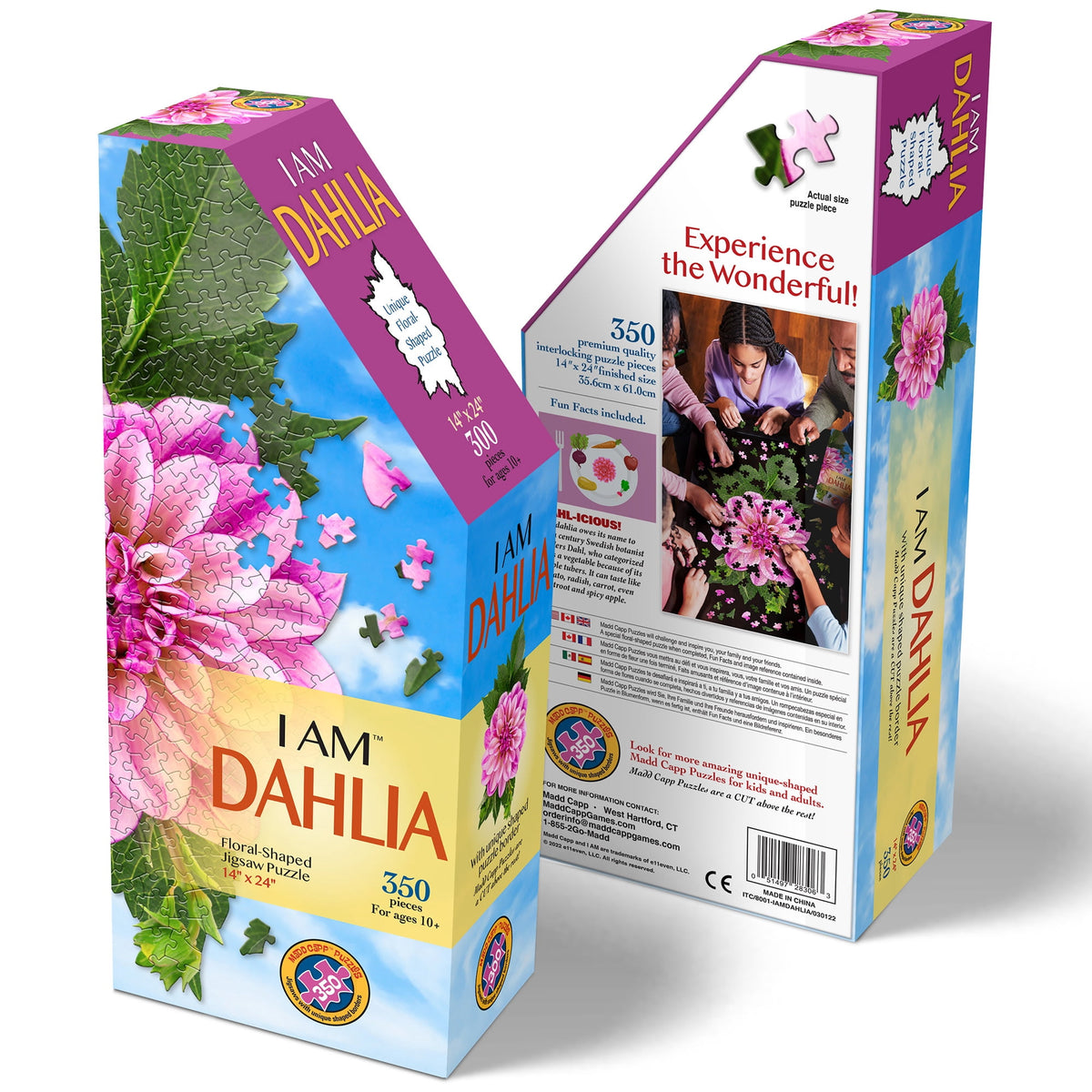 Madd Capp 350-Piece I Am Dahlia Floral Shaped Jigsaw Puzzle