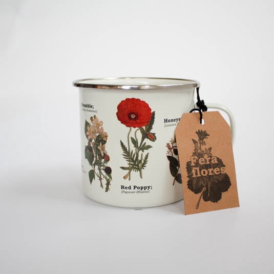 Gift Republic Enamel Wildflowers Mug