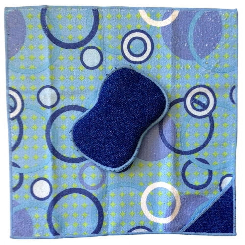 Simoniz Tuff-Scrub Microfiber Towel & Sponge Pad, 2 count