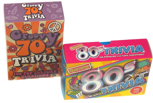 Groovy 70's Trivia Bundled With Awesome 80's Trivia Gift Republic
