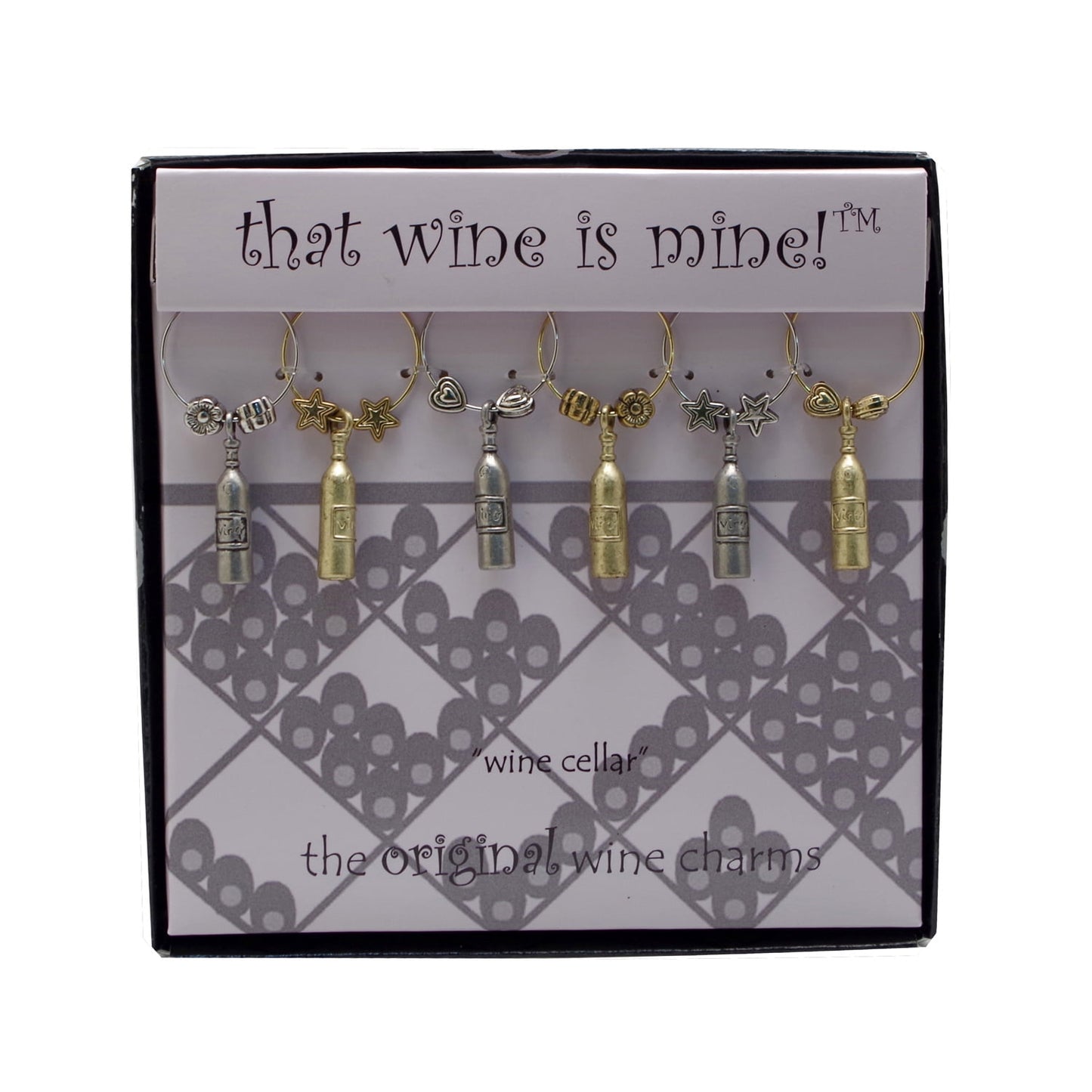 Wine Things 6-Piece Wine Cellar Wine Charms