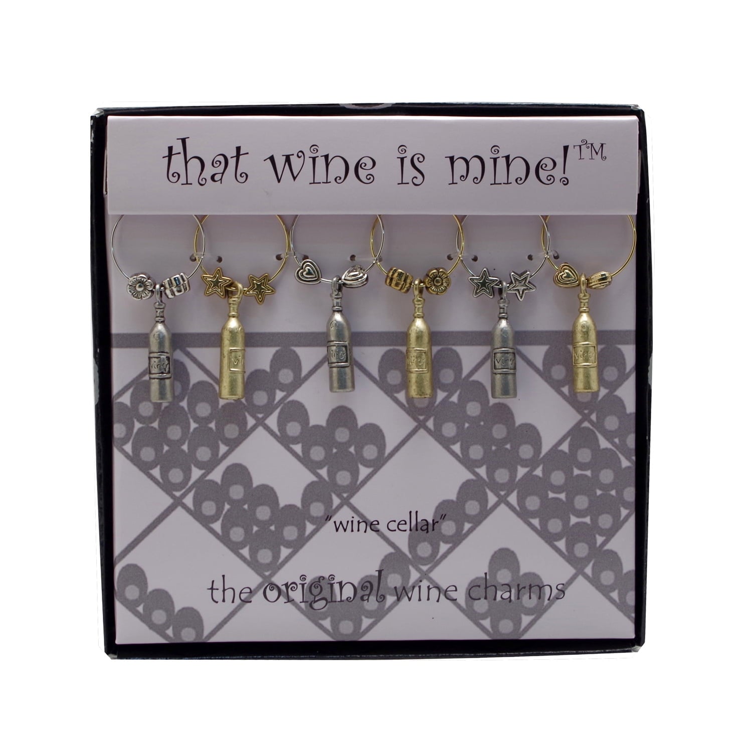 Wine Things 6-Piece Wine Cellar Wine Charms