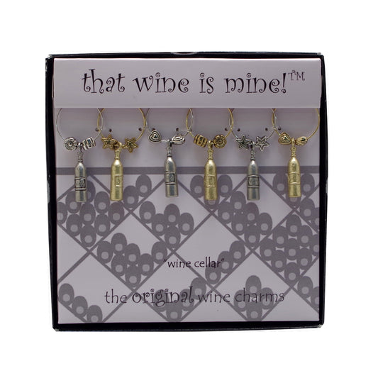 Wine Things 6-Piece Wine Cellar Wine Charms