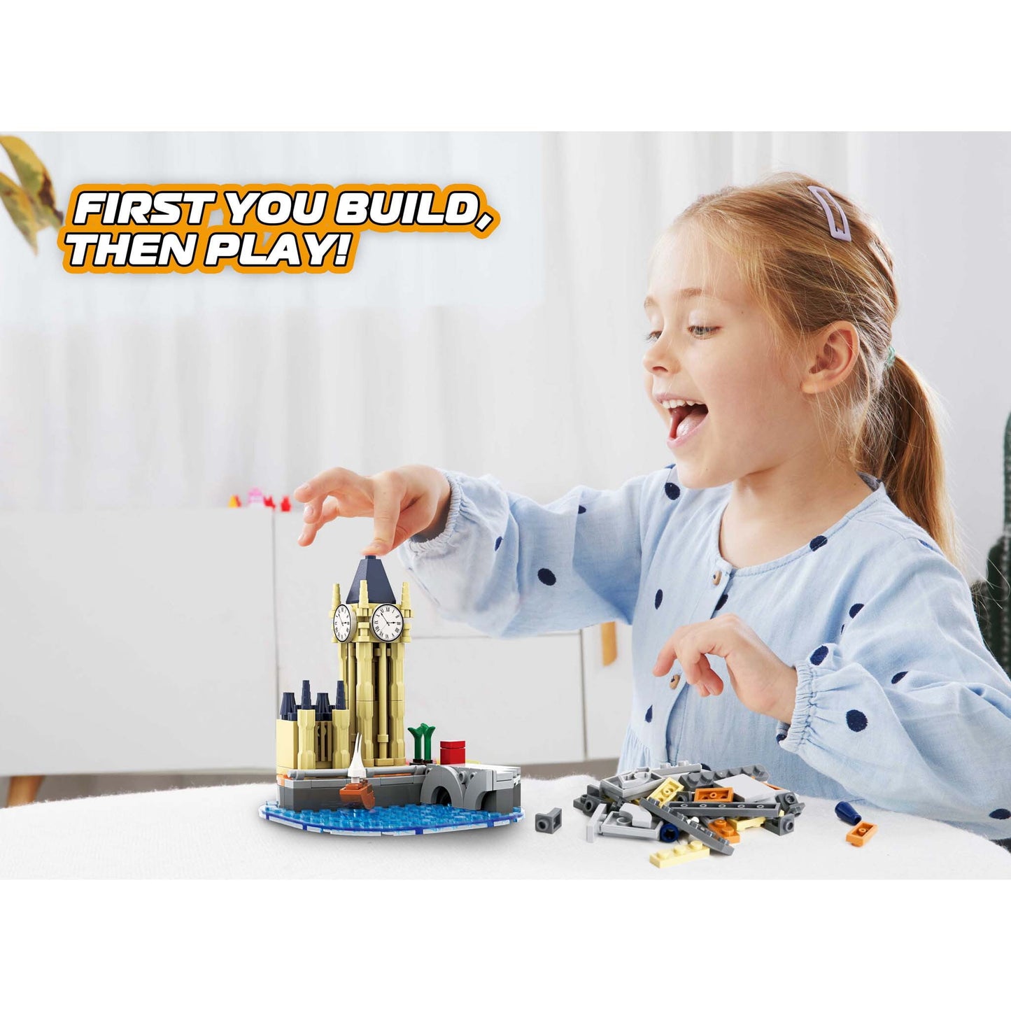 Wise Block Famous Landmark Series Britain Big Ben Building Set