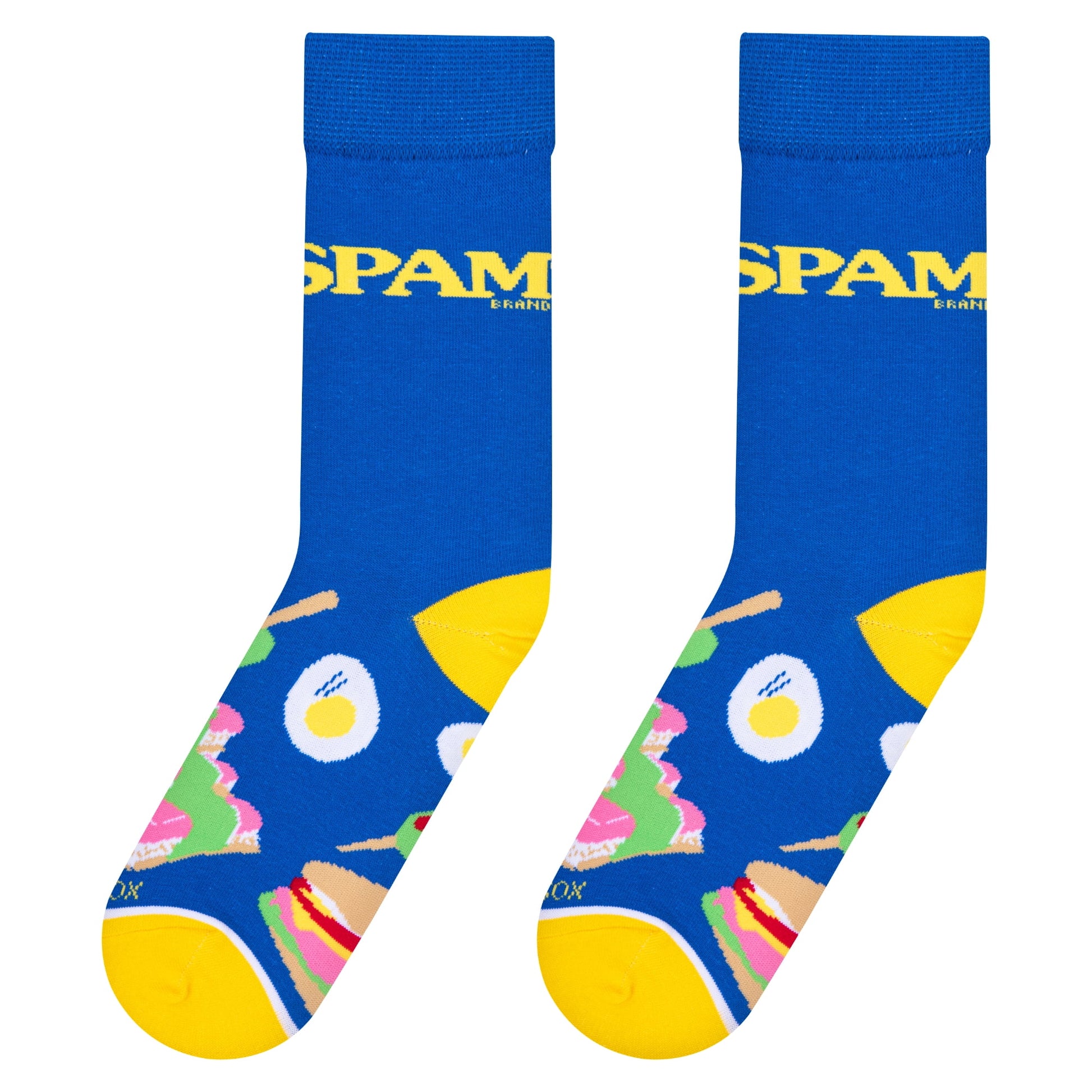 Cool Socks Spam Snack Foodie Crew Socks, Size Medium