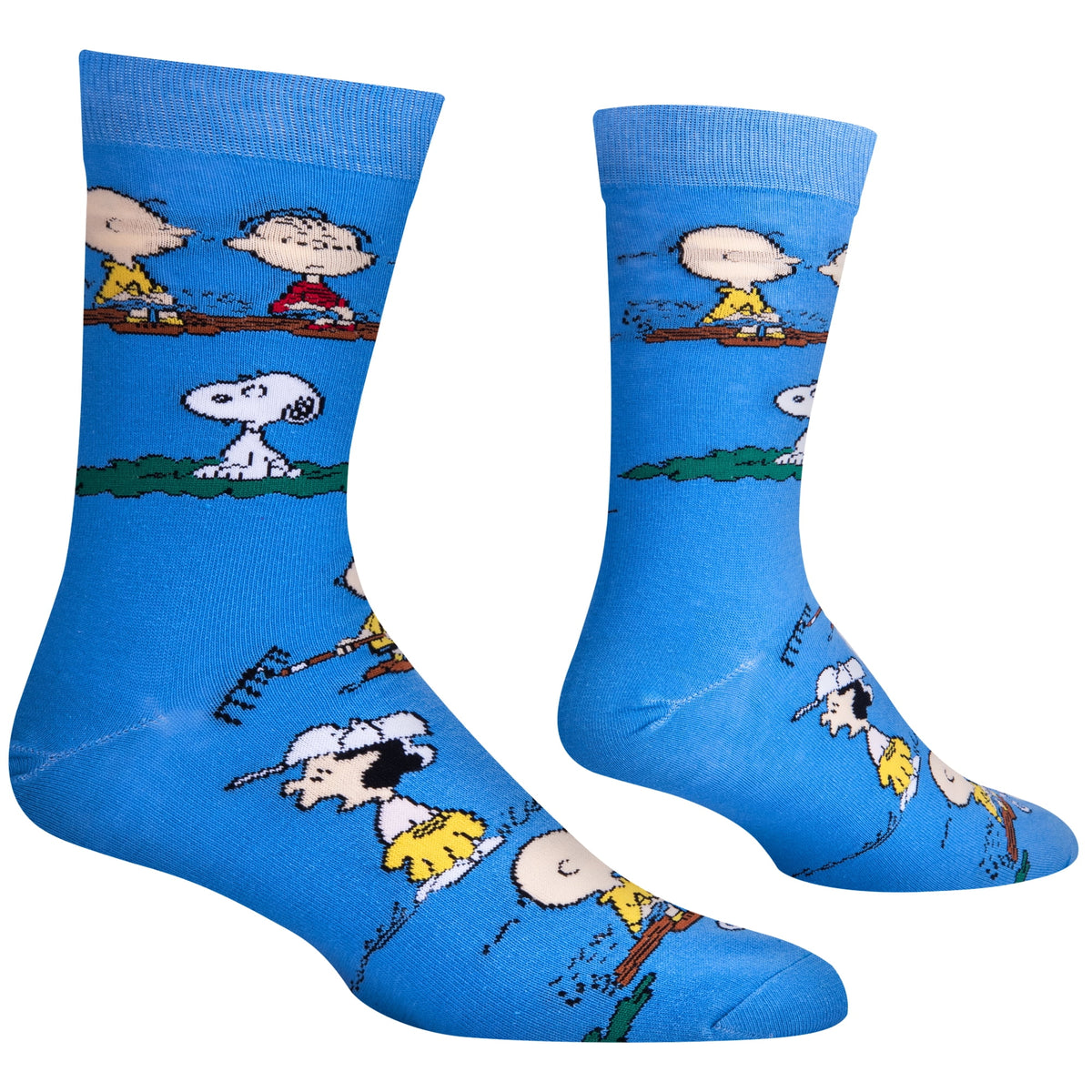 Cool Socks Peanuts Charlie Brown  & The Outdoors Blue Socks Men Crew