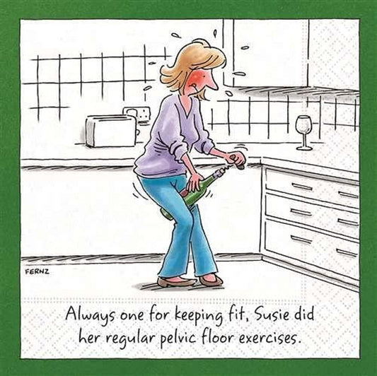 Design Design DESIGN62408998 Keeping Fit Cocktail Napkins