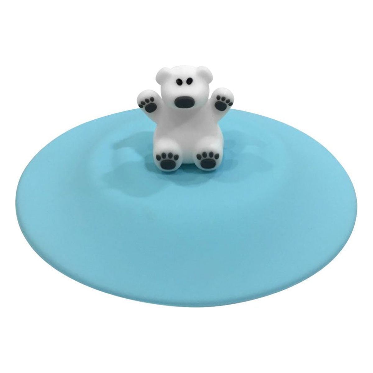 Gourmet Art Polar Bear Silicone Food Grade Magic Cup Cap, Drink Cup Lids. ideal for Mugs, Cups and Glass.