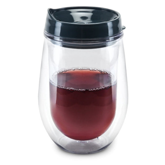 Traveler Double Walled Wine Tumbler in Green by True