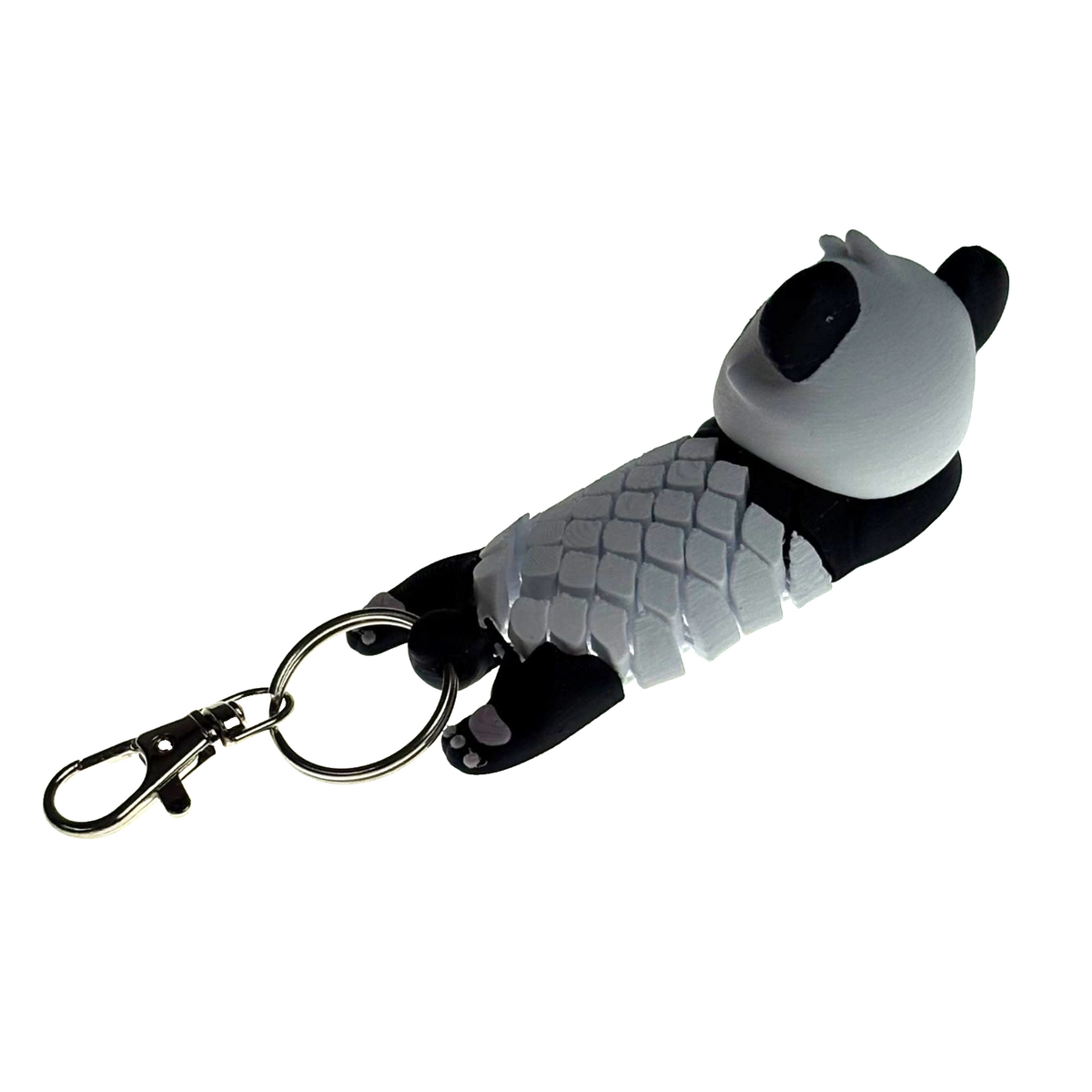 Giant Panda Resting Keychain Bag Clip Articulated 3D Printed  Fidget Toy Gift