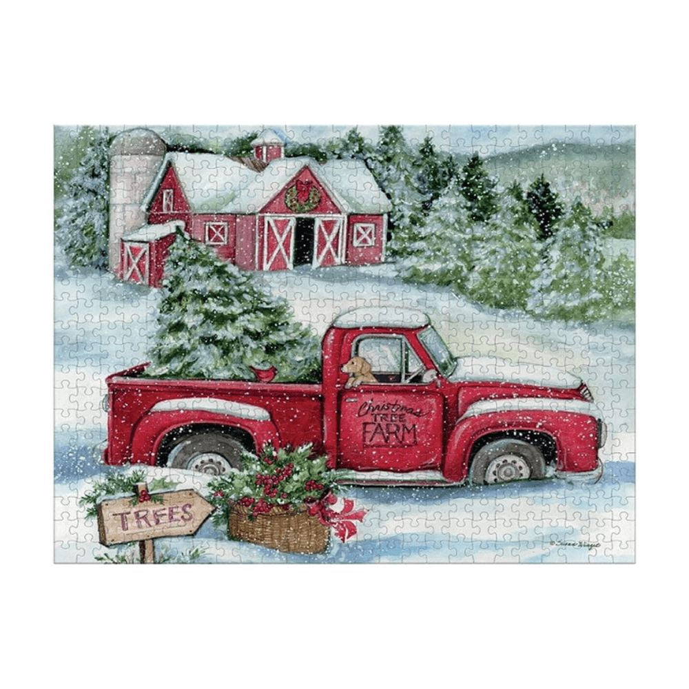 Jigsaw Puzzle 500 Pieces 24"X18"-Santa's Truck