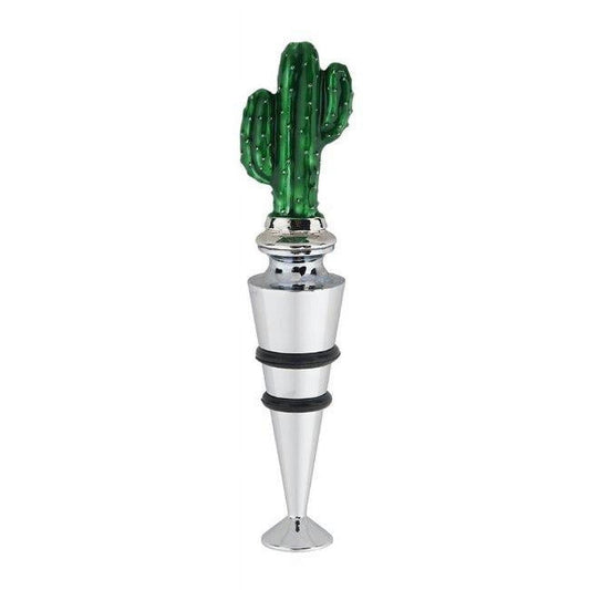 Wine Bottle Stopper, Cactus Design