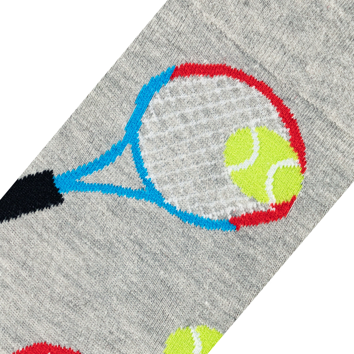 Crazy Socks Tennis Fun Print Novelty Crew Socks for Men