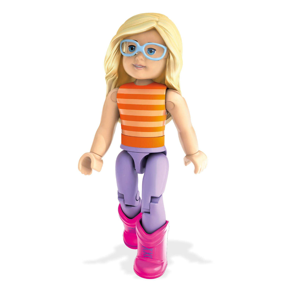 Mega Bloks American Girl Striped Shirt & Purple Pants Mini Figure