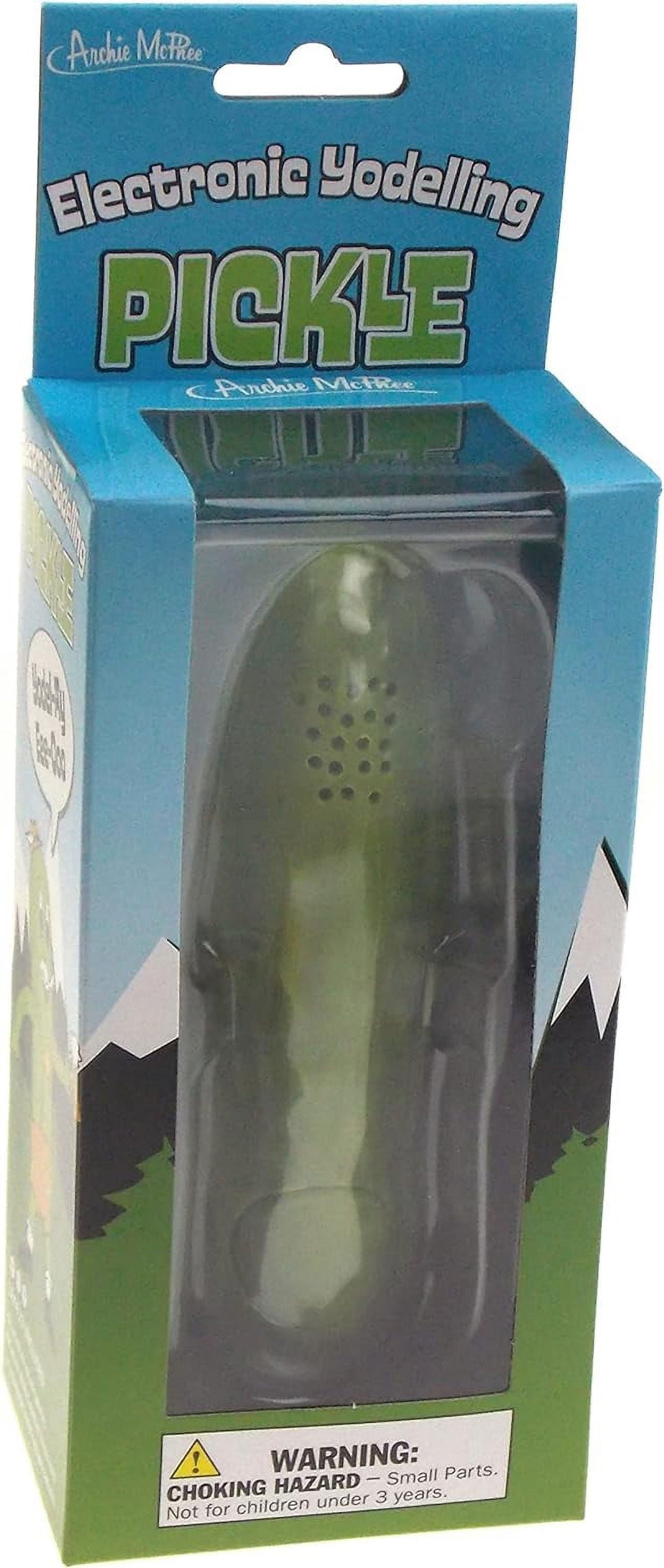 Yodeling Pickle Bundled with Christmas Noble Gems Pickle In Santa Hat Ornament