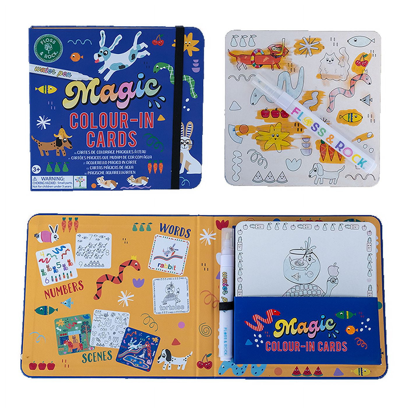 Magic Color-in cards Cards - Pets