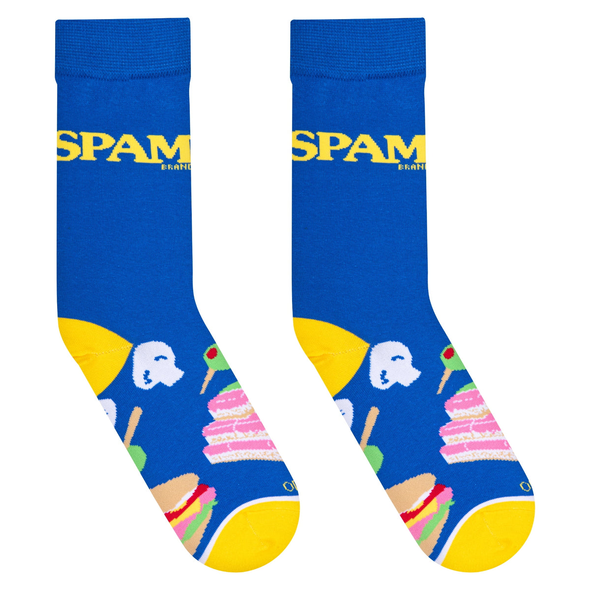 Cool Socks Spam Snack Foodie Crew Socks, Size Medium