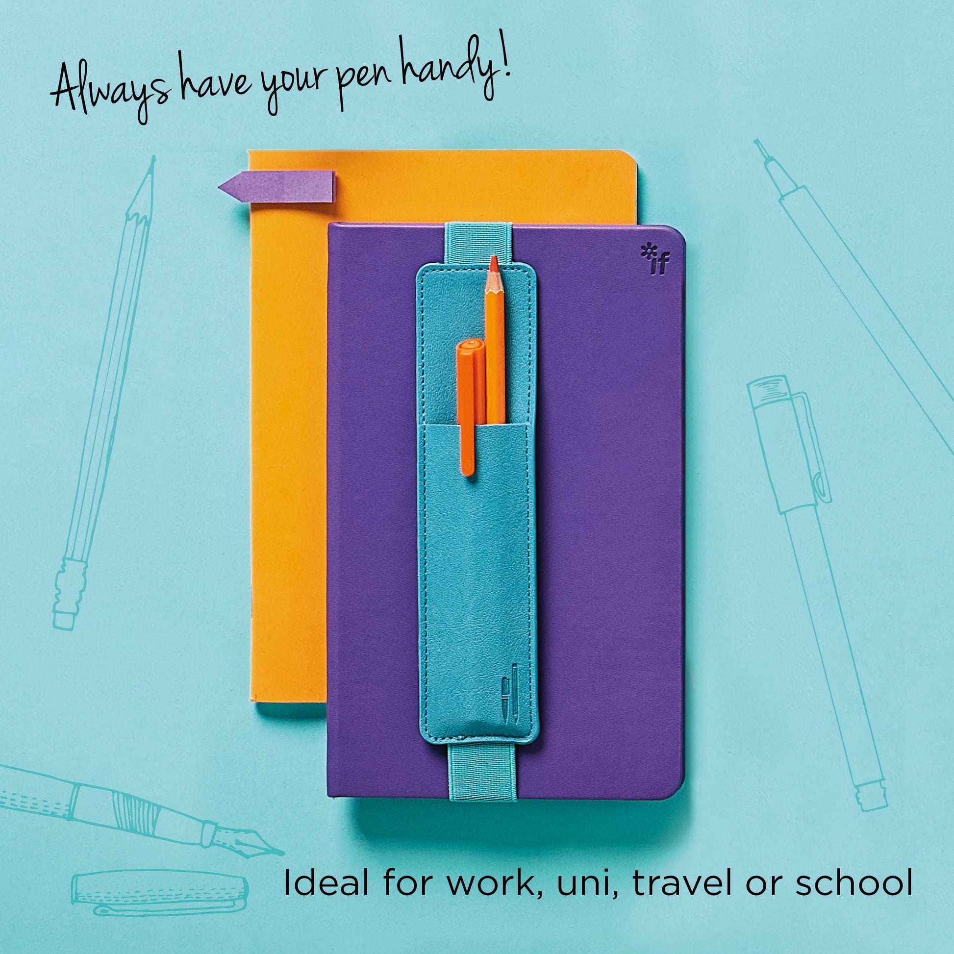 Bookaroo Pen Pouch Turquoise (Other)