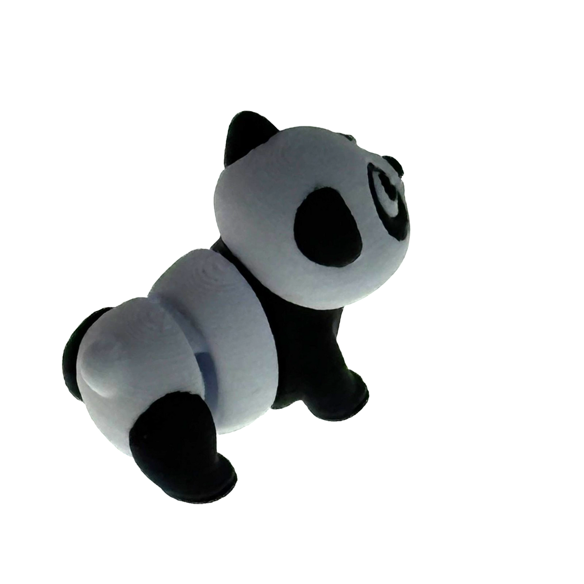 Giant Panda Resting Keychain Bag Clip Articulated 3D Printed  Fidget Toy Gift