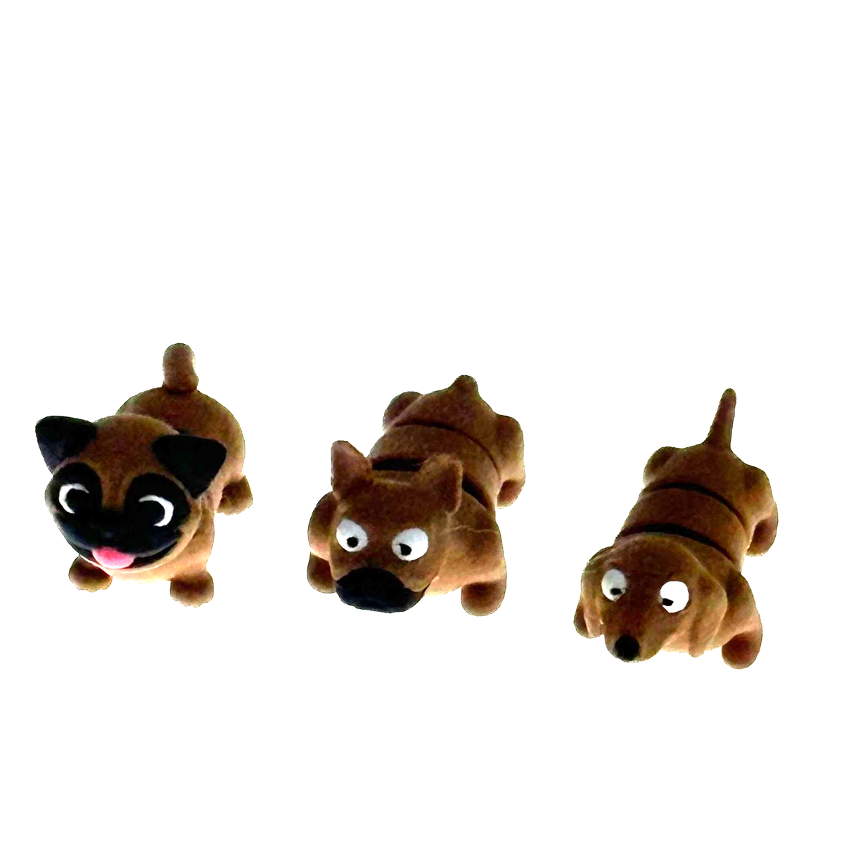 Mini Dog Figures Pug Bulldog Dachshund Articulated 3D Printed US Fidget Gift