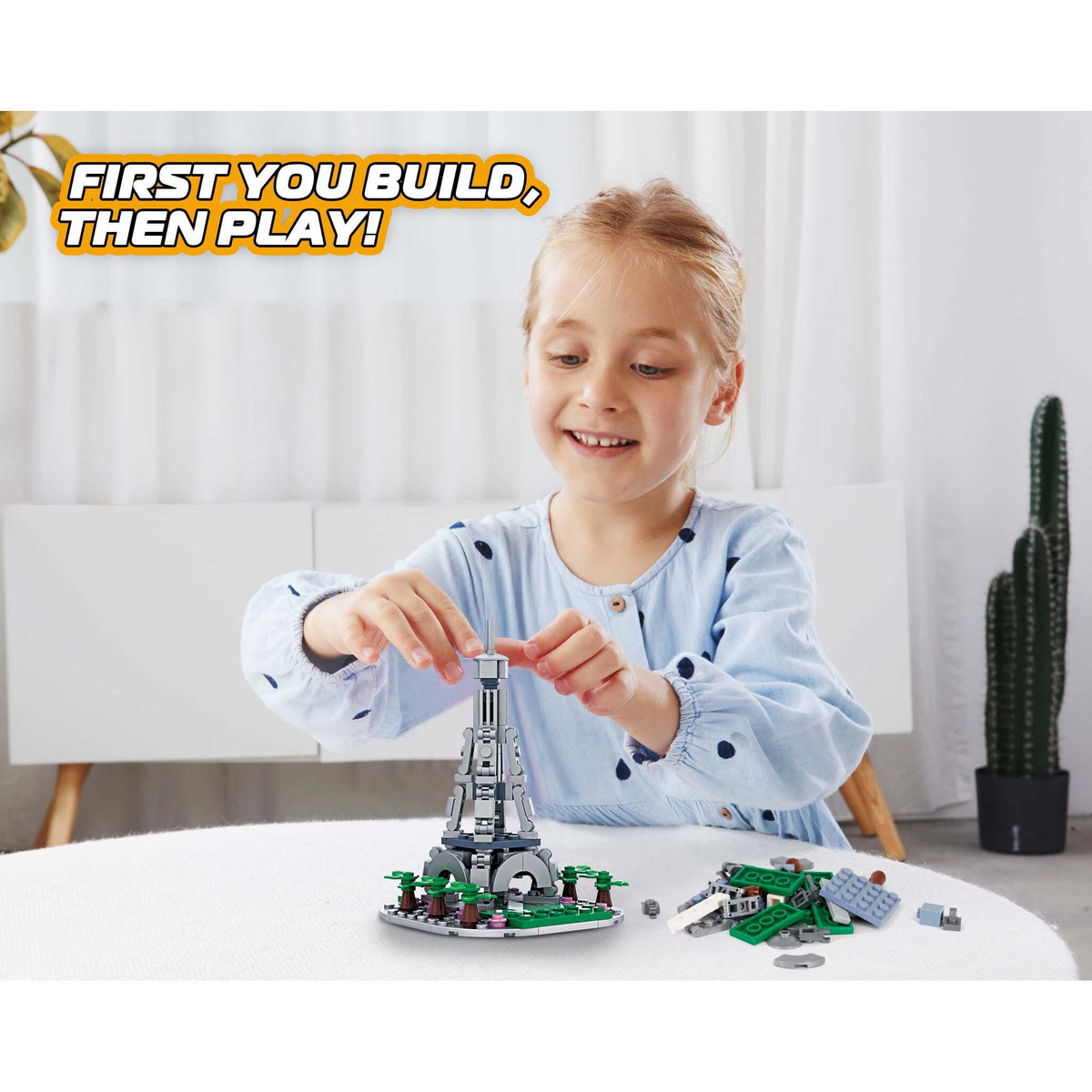 Wise Block Famous Landmark Series France Eiffel Tower Building Set