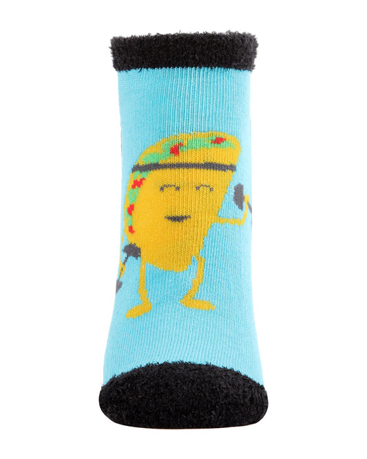 MeMoi Head Says Gym Heart Wants Tacos Non-Skid Low-Cut Socks - Womens - Female