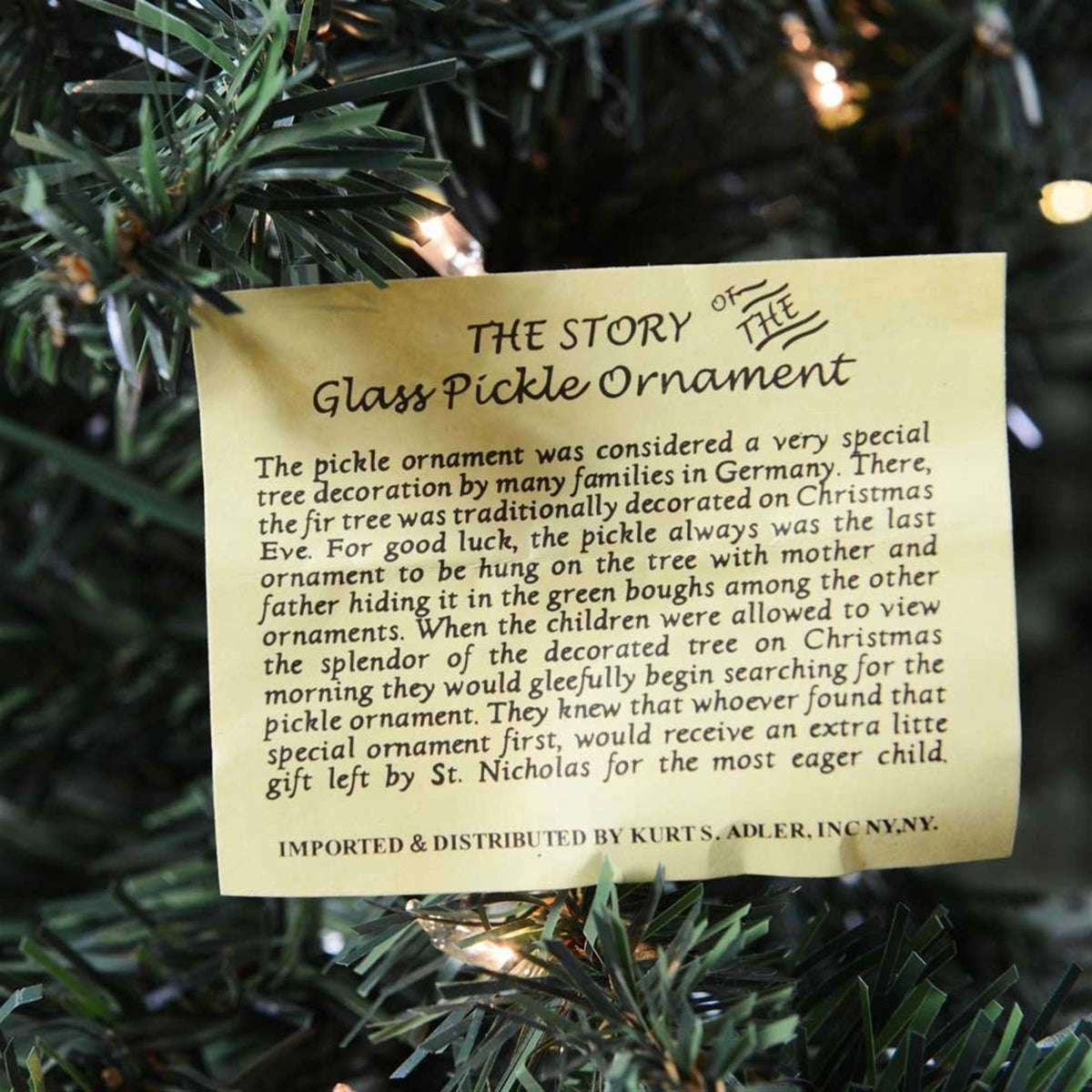 Kurt S. Adler 4-Inch Glass Pickle Ornament
