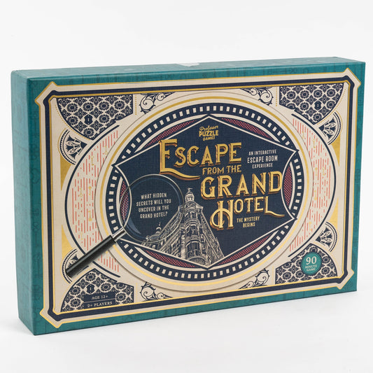 Professor Puzzle: Escape From The Grand Hotel - An Escape Room Game, Interactive Mystery Experience, Uncover Secrets, Ages 12+, 2+ Players, 90 Min