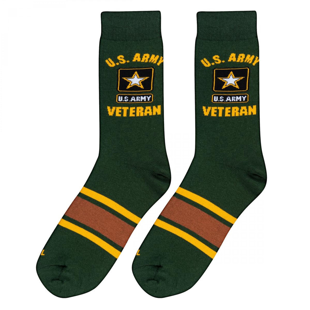 Cool Socks United States Armed Forces Army Veteran, Mens Womens Crew, Funny Graphic Print, Large