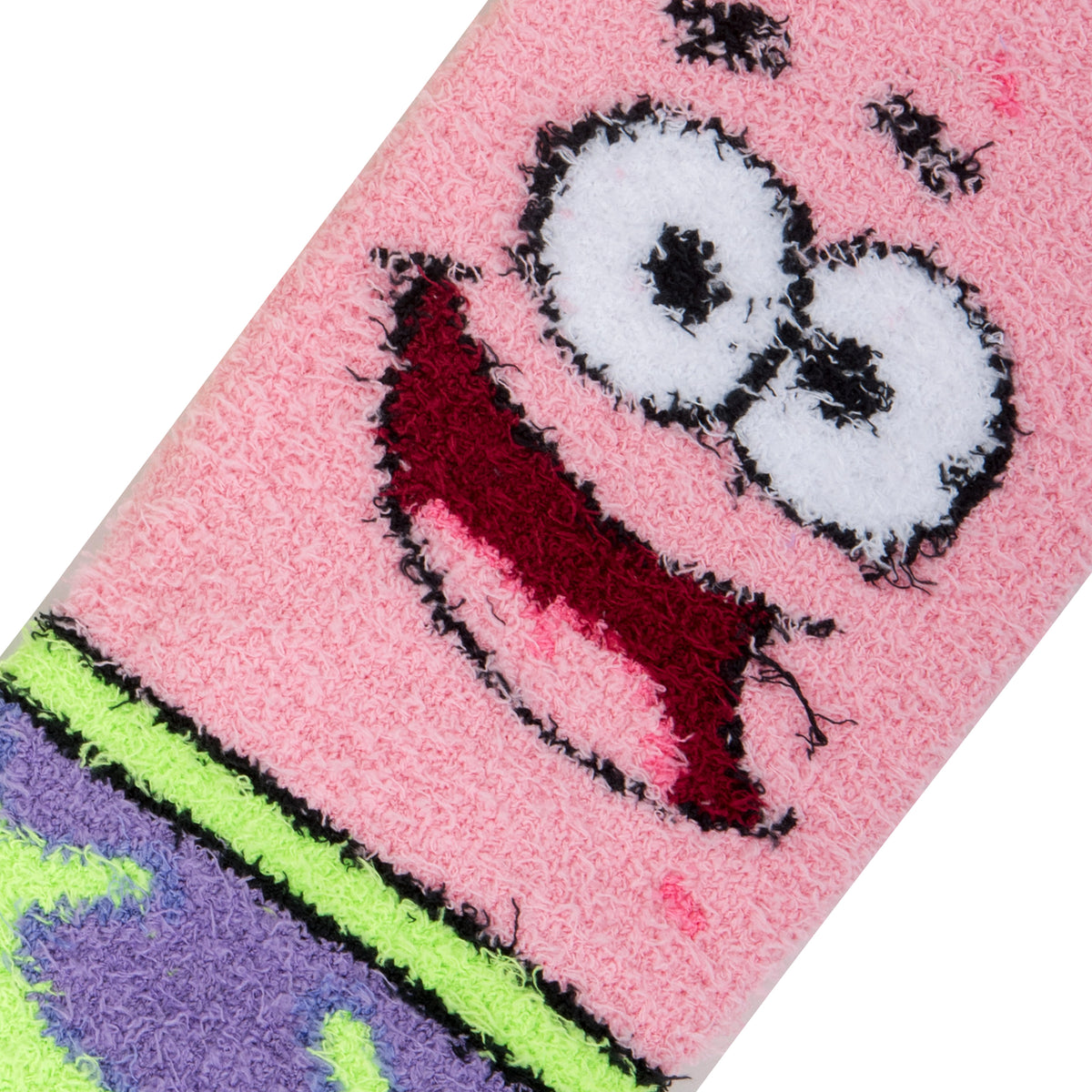 Cool Socks Novelty Crew Socks Men's Women's, Bikini Bottom Boys Fuzzy, Graphic Print, Large