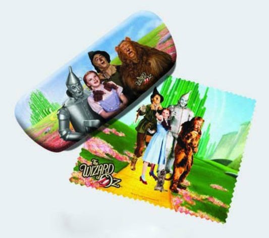 Spoontiques Wizard of Oz Dorothy Tinman Scarecrow Lion Eyeglass Case & cloth