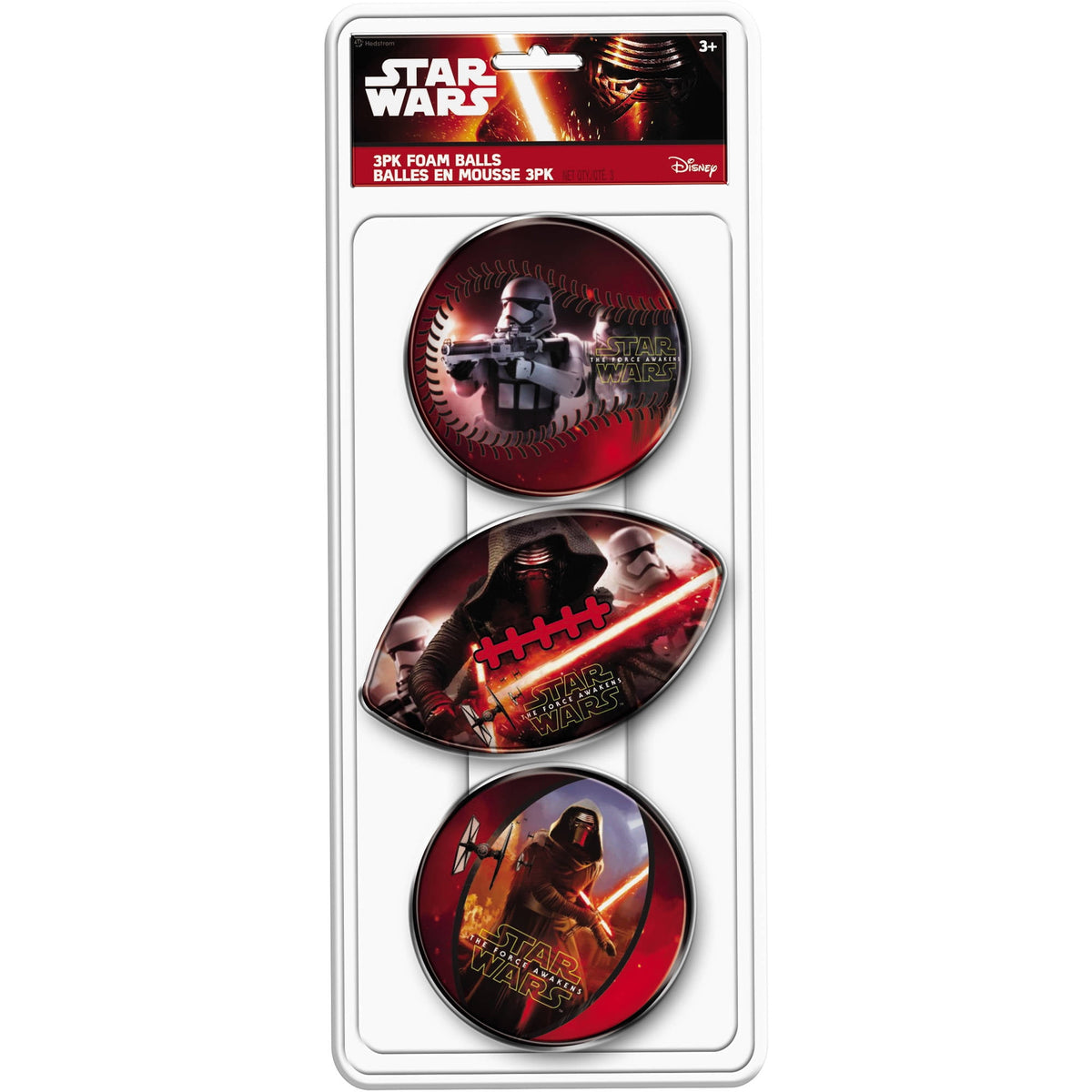 Hedstrom 3 Pack Star Wars Foam Ball Set