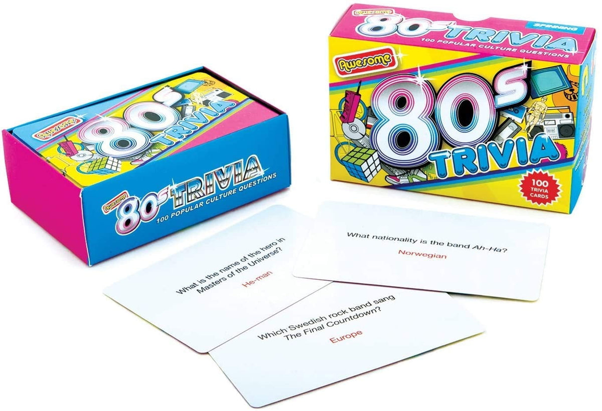 Awesome 80's Trivia Card Game New