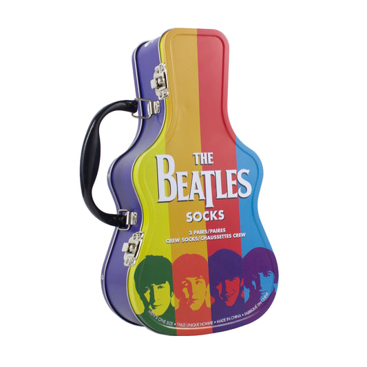 PERRI'S SOCKS - The Beetles Guitar Tin with 3 Pairs of Socks