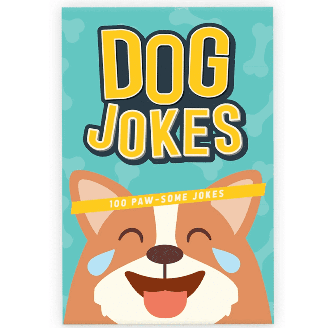 Gift Republic Dog Jokes Card Pack â€“ 100 Funny Dog Jokes & Paw-some Puns for Dog Lovers, Family Fun & Novelty Gifts
