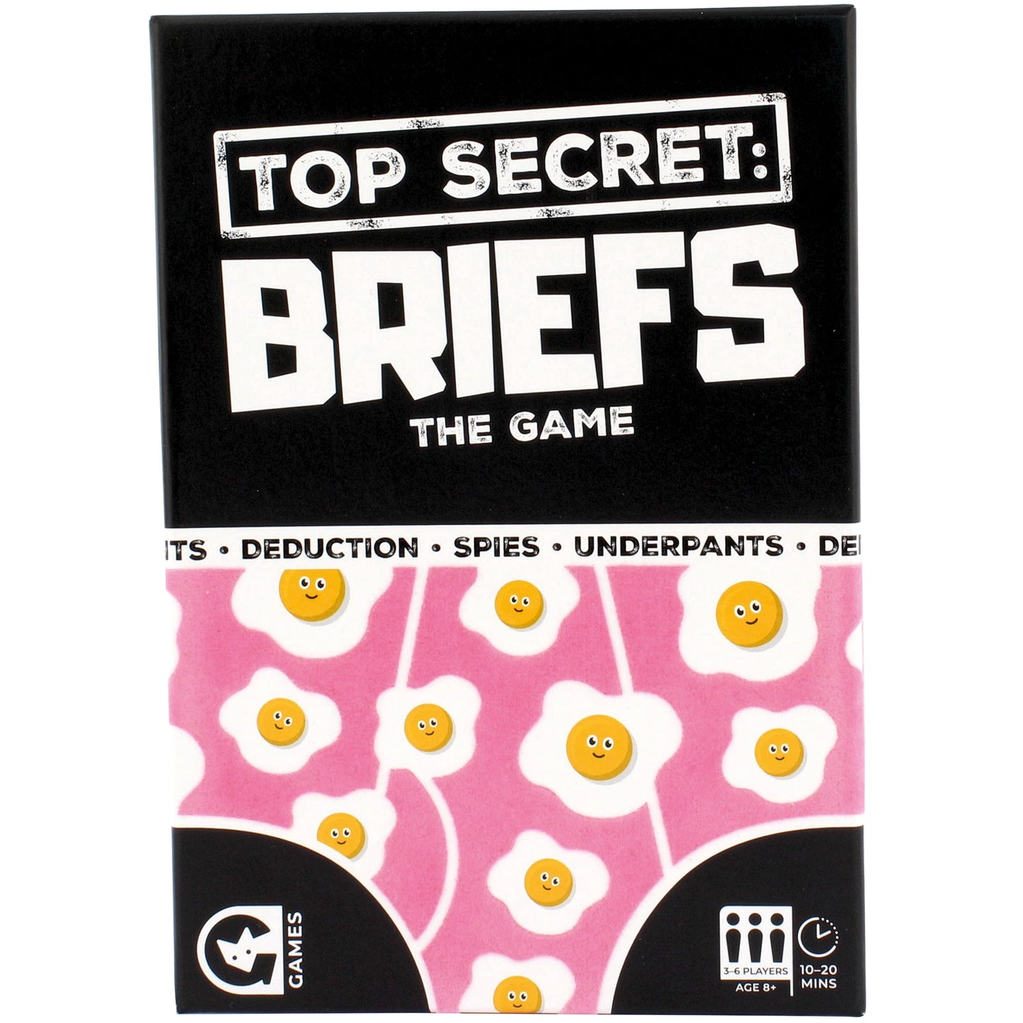 Ginger Fox: Top Secret: Briefs - The Deduction Game Of Undercover Underpants, Hilarious Evidence & Accusations Party Card Game, Family 8+, 3-6 Players