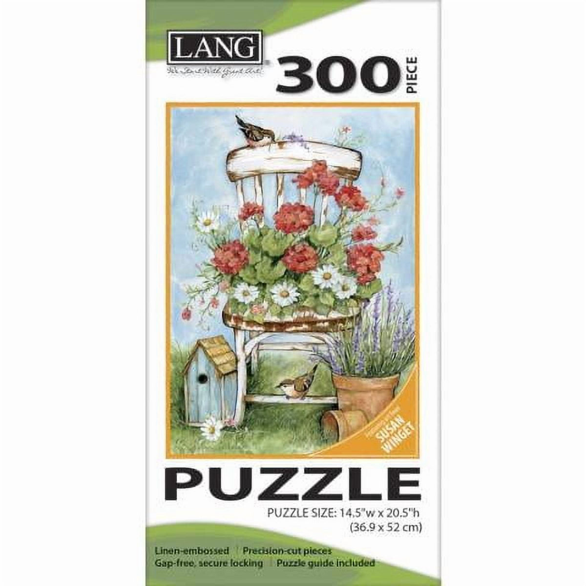 Lang 300 Piece Puzzle Geranium Chair