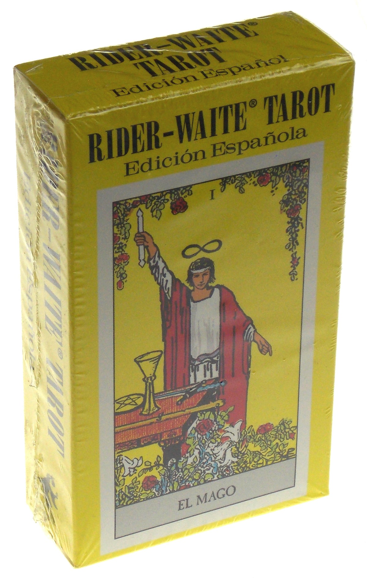Spanish Rider Waite Tarot Set with Red Burgundy Velour Drawstring Storage Bag