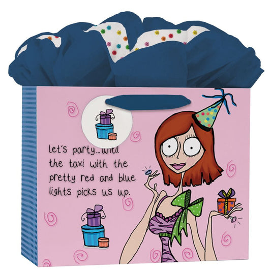 MEDIUM GOGO GIFT BAG, SKETCHY CHICS - PARTY TIME