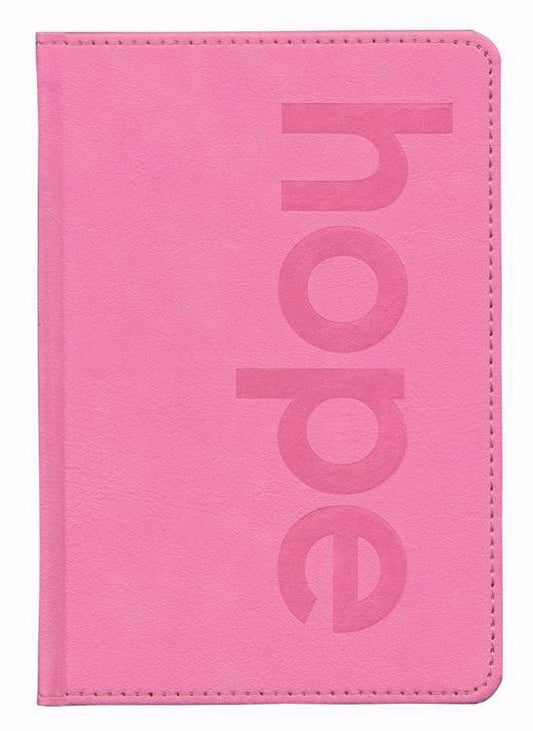 Scripture Faux Leather Pocket Size Journal-Hope (4.75 x 6.875)